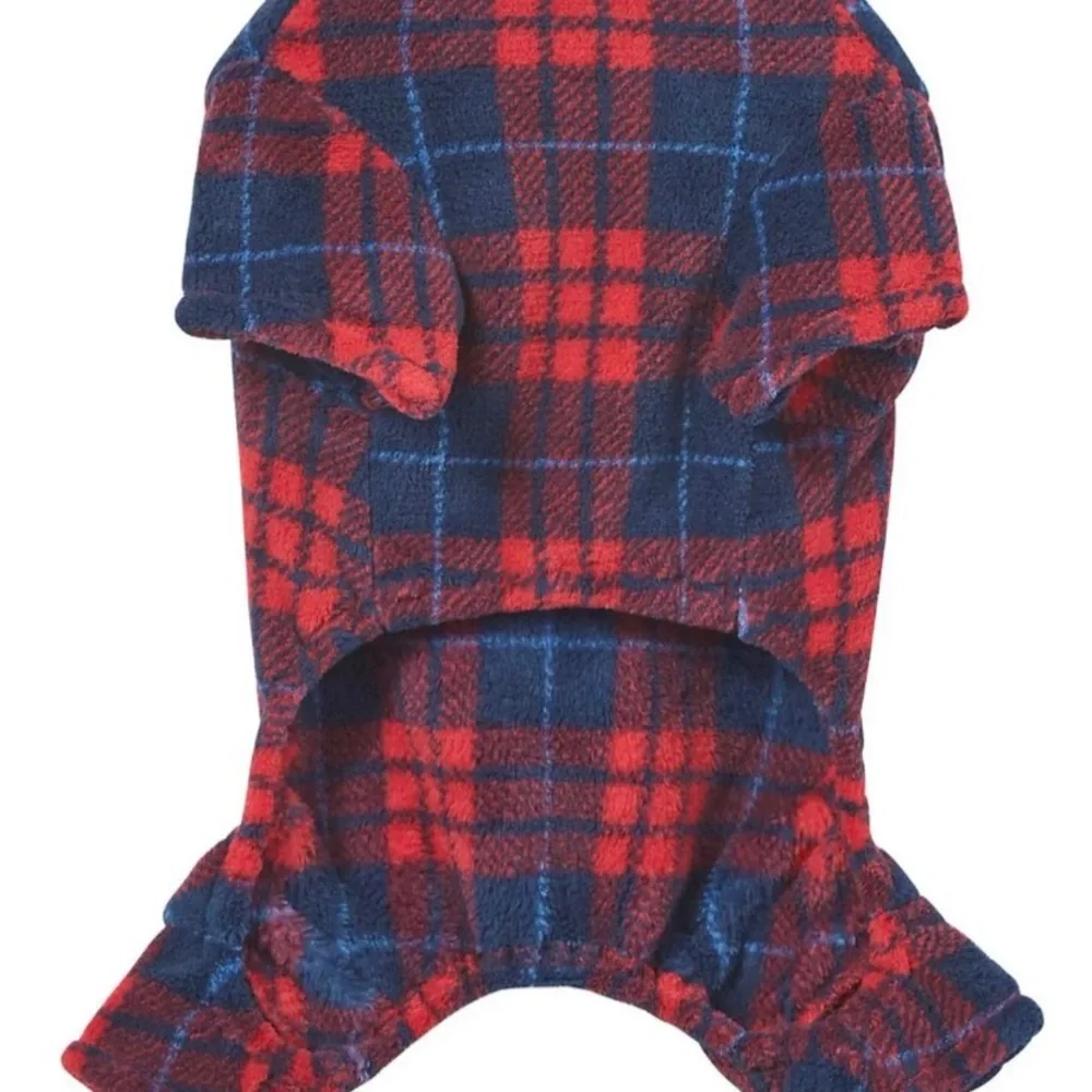 Wag-A-Tude Red/Blue Fleece 